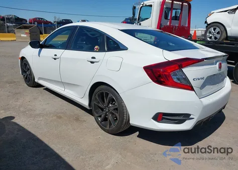 2019 Honda Civic Sport z USA, uszkodzony, nr VIN 2HGFC2F80KH521911